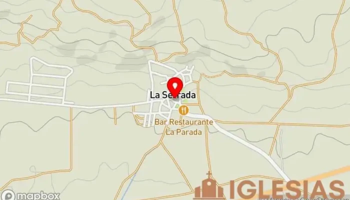mapa de Iglesia de la cátedra De San Pedro Iglesia católica en La Serrada