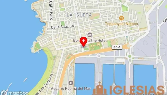 mapa de Iglesia de La Virgen de la Luz Iglesia en Las Palmas de Gran Canaria