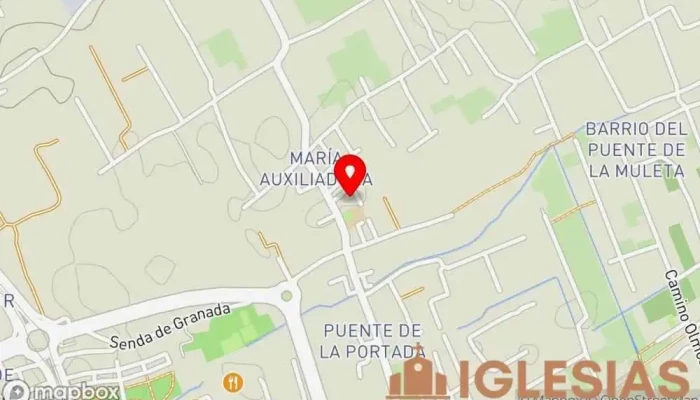 mapa de Iglesia De Maria Auxiliadora Iglesia en Murcia