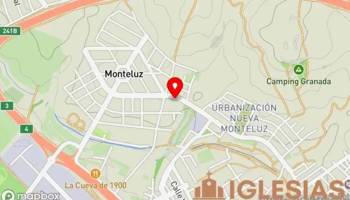 mapa de Iglesia de Monteluz Centro espiritual en Peligros