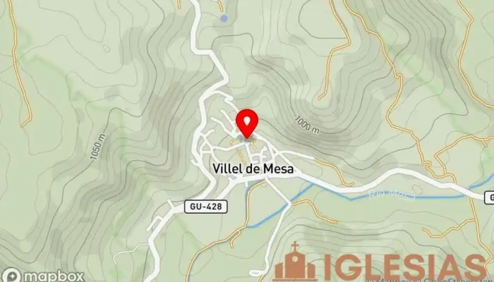 mapa de Iglesia de Nuestra Señora de la Asunción Iglesia católica en Villel de Mesa