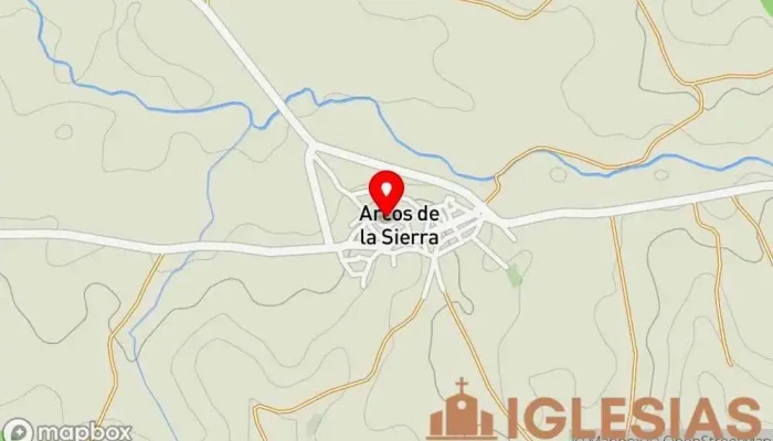 mapa de Iglesia de Nuestra Señora de la Asunción Iglesia católica en Arcos de la Sierra