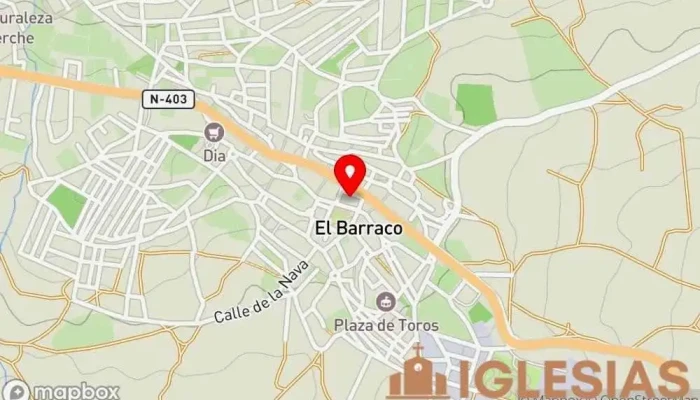 mapa de Iglesia de Nuestra Señora de la Asunción Iglesia en El Barraco