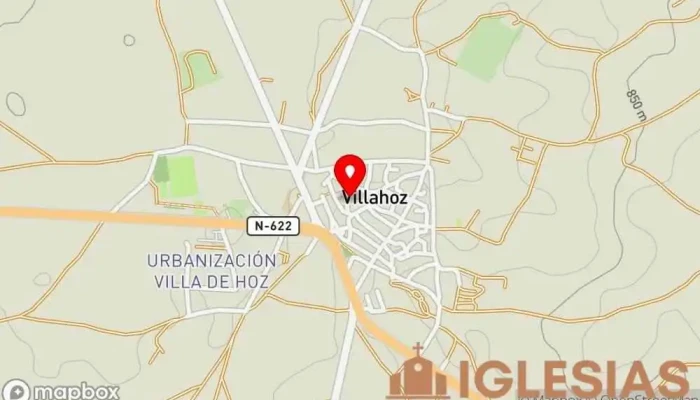 mapa de Iglesia de Nuestra Señora de La Asunción Iglesia en Villahoz