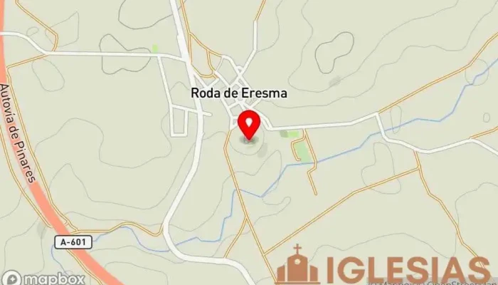 mapa de Iglesia de Nuestra Señora de la Asunción Iglesia católica en Roda de Eresma