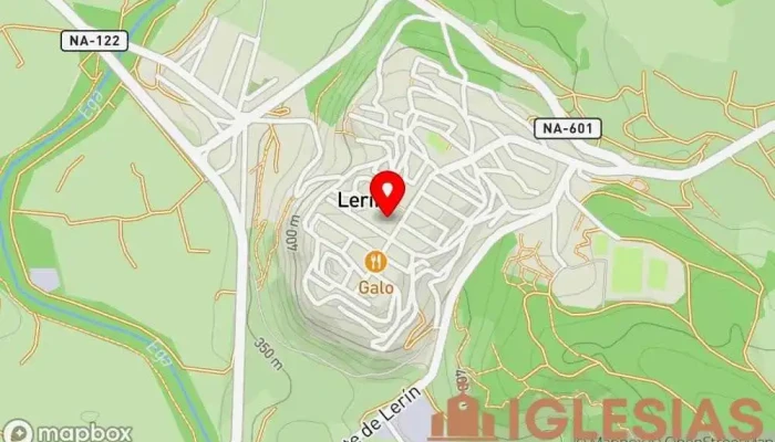 mapa de Iglesia de Nuestra Señora de la Asunción Iglesia en Lerín