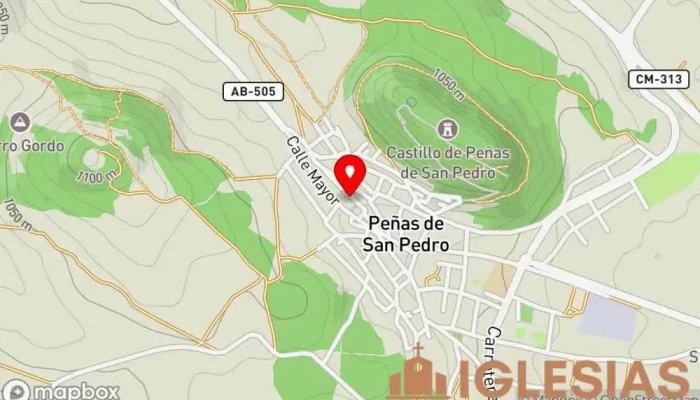 mapa de Iglesia de Nuestra Señora de la Esperanza Iglesia en Peñas de San Pedro