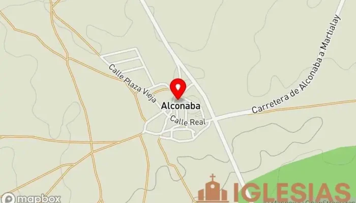 mapa de Iglesia de Nuestra Señora de la Visitación Iglesia católica en Alconaba