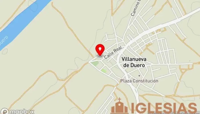 mapa de Iglesia de Nuestra Señora de la Visitación Iglesia católica en Villanueva de Duero