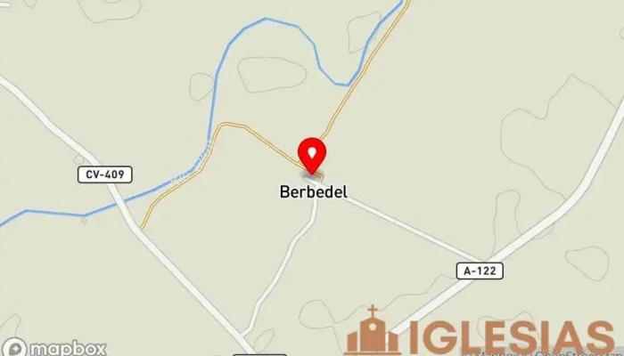 mapa de Iglesia de Nuestra Señora del Pilar y Palacio de Berbedel Iglesia en Berbedel