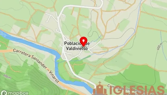 mapa de Iglesia De Población De Valdivielso Iglesia en Población de Valdivielso