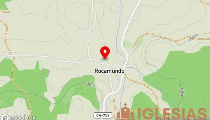 mapa de Iglesia de Rocamundo Iglesia en Rocamundo