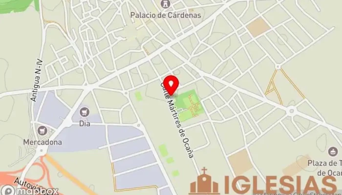 mapa de Iglesia de San Alberto Iglesia en Ocaña
