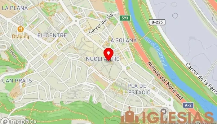 mapa de Iglesia de San Andrés de la Barca Iglesia en Sant Andreu de la Barca