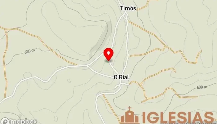 mapa de Iglesia de San Andrés de O Rial Iglesia en Antas de Ulla