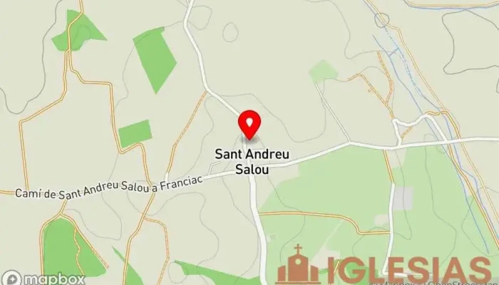 mapa de Iglesia de San Andrés Iglesia en Sant Andreu Salou