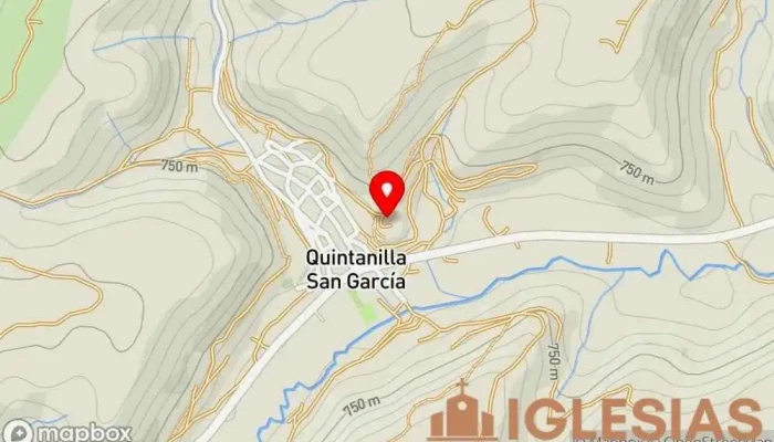 mapa de Iglesia de San Andrés Iglesia en Quintanilla San García