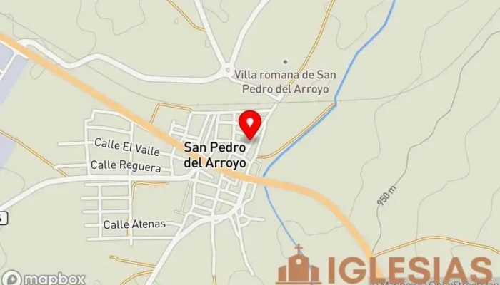 mapa de Iglesia de San Antonio Lugar de culto en Morañuela