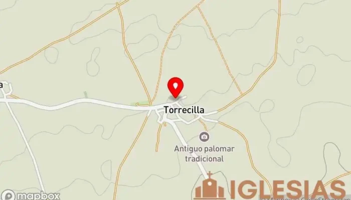 mapa de Iglesia De San Bartolomé Iglesia católica en Torrecilla