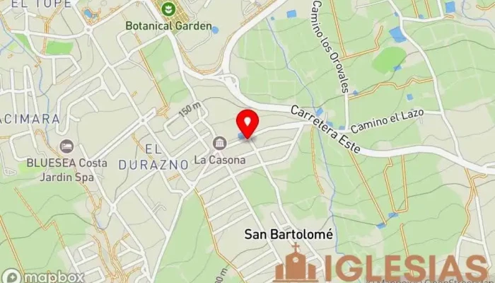 mapa de Iglesia de San Bartolomé Iglesia en Puerto de la Cruz