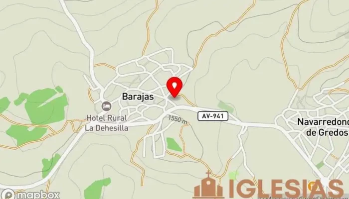 mapa de Iglesia de San Benito Abad Iglesia en Navarredonda de Gredos
