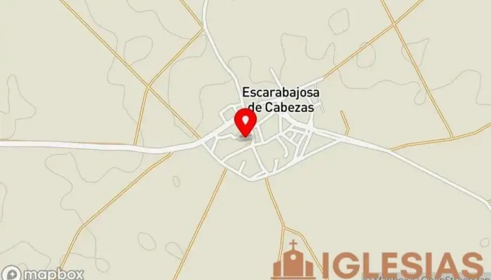 mapa de Iglesia de San Benito Abad Iglesia en Escarabajosa de Cabezas