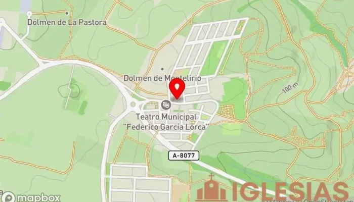 mapa de Iglesia de San Benito Iglesia católica en Castilleja de Guzmán