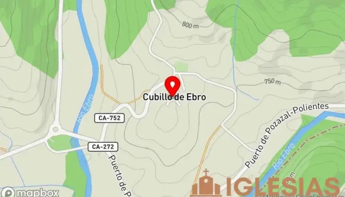 mapa de Iglesia de San Cosme y San Damián Iglesia católica en Cubillo de Ebro