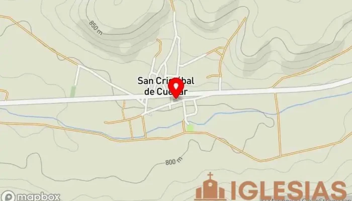 mapa de Iglesia de San Cristóbal Iglesia católica en San Cristóbal de Cuéllar
