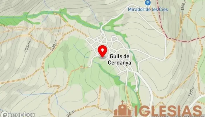 mapa de Iglesia de San Esteban Iglesia en Guils de Cerdanya