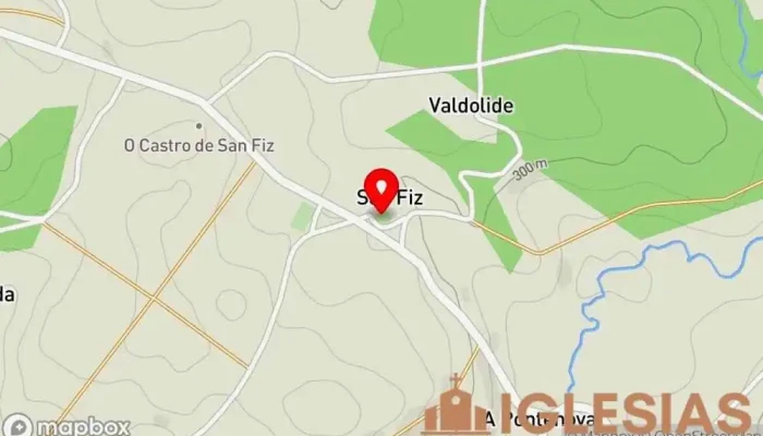 mapa de Iglesia de San Fiz de Quion Iglesia en A Coruña