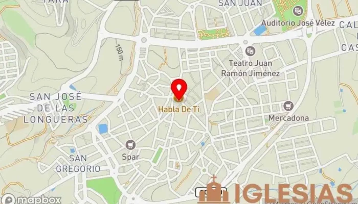 mapa de Iglesia de San Gregorio Iglesia católica en Telde