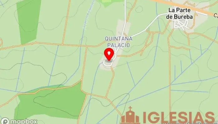 mapa de Iglesia de San Ildefonso Iglesia en Oña