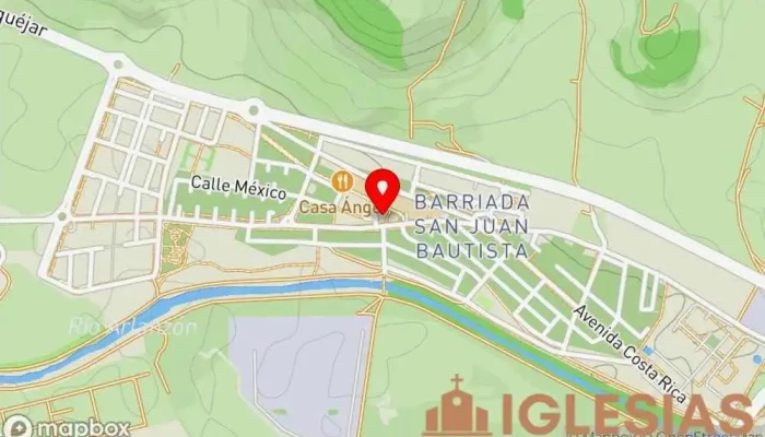 mapa de Iglesia de San Juan Bautista Iglesia católica en Burgos