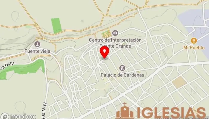 mapa de Iglesia de San Juan Bautista Lugar de culto en Ocaña
