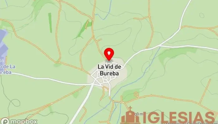 mapa de Iglesia de San Juan Iglesia católica en La Vid de Bureba