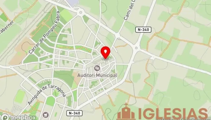 mapa de Iglesia de San Julián Iglesia católica en L'Arboç