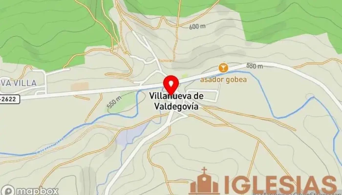 mapa de Iglesia de San Julián y Santa Basilisa Iglesia en Villanueva de Valdegovía