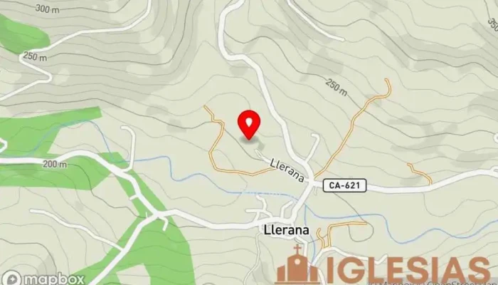 mapa de Iglesia de San Lorenzo Iglesia católica en Saro