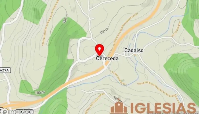 mapa de Iglesia de San Martín Lugar de culto en Cereceda