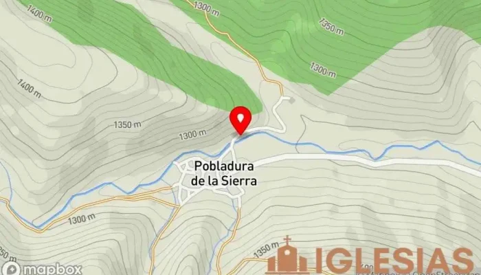 mapa de Iglesia de San Martín Iglesia católica en Pobladura de la Sierra