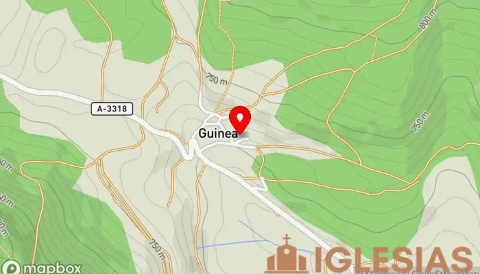 mapa de Iglesia de San Martín Iglesia católica en Guinea