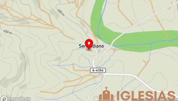 mapa de Iglesia de San Martín Iglesia católica en Sendadiano