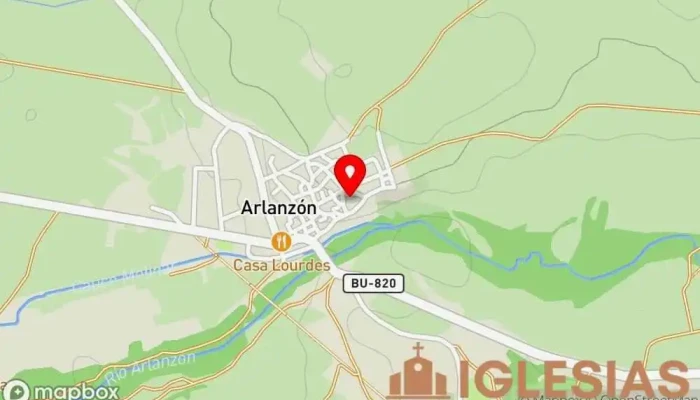 mapa de Iglesia de San Miguel Arcángel Iglesia en Arlanzón