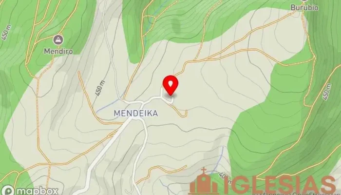 mapa de Iglesia de San Miguel Iglesia católica en Orduña-Urduña