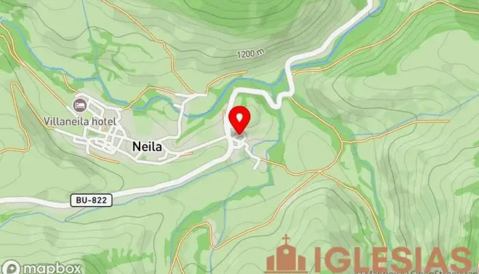 mapa de Iglesia de San Miguel Iglesia católica en Neila