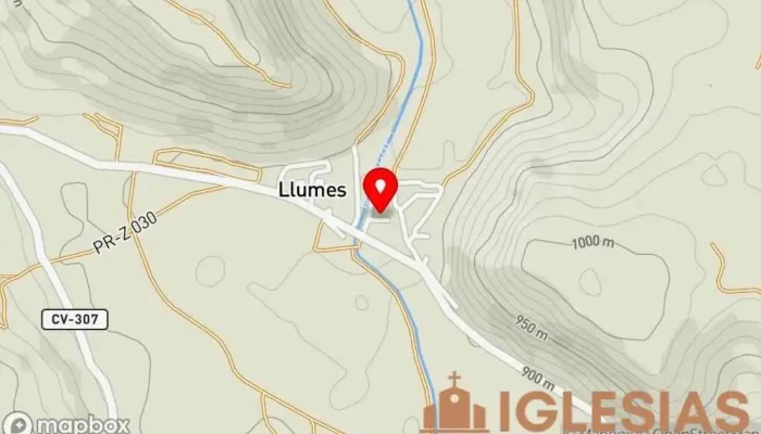 mapa de Iglesia de San Miguel Iglesia en Granja Llumes