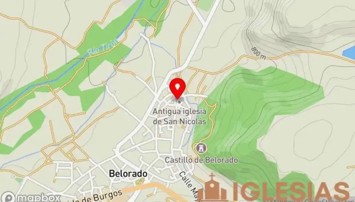 mapa de Iglesia de San Nicolás (ruinas) Iglesia en Belorado