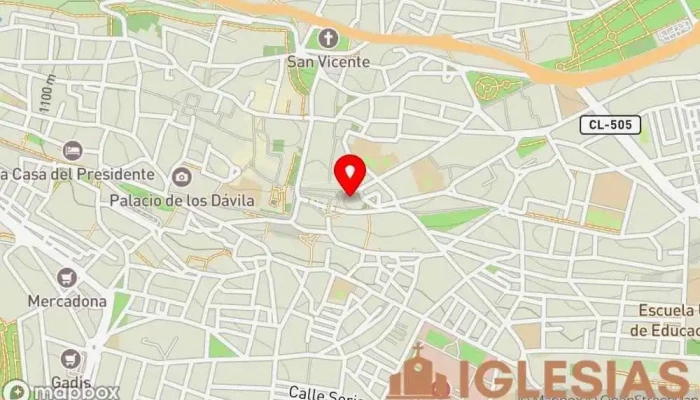 mapa de Iglesia de San Pedro Apóstol Iglesia católica, Parroquia, Atracción turística en Ávila