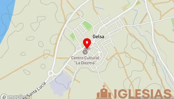 mapa de Iglesia de San Pedro Apóstol Iglesia católica en Gelsa